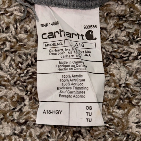 Carhartt beanie hat gray grey - Picture 3 of 3